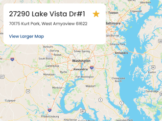 Map preview with location card for 27290 Lake Vista Dr #1